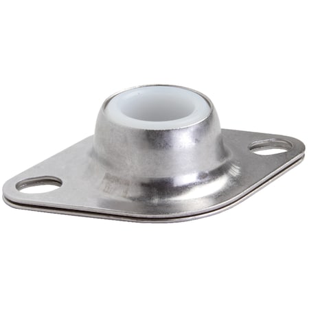 Clesco F2SS-UH-100 UHMW-PE Bearing, Pressed Stainless Steel Housing, Self-Aligning F2SS-UH-100
